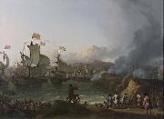 Ludolf Bakhuizen Battle of Vigo Bay France oil painting artist